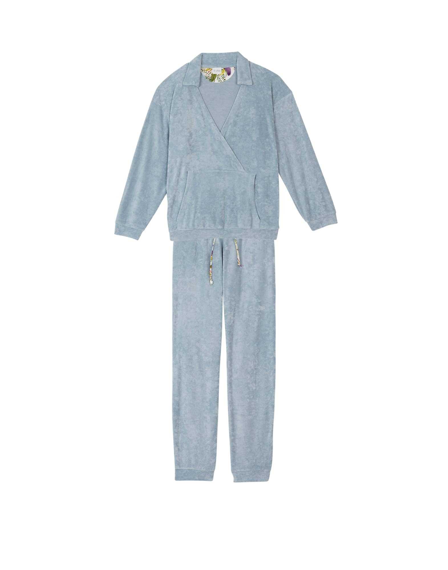 Terry Cloth Jogging Suit Riviera Shell Lingerie Le Chat