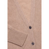 Gilet boutonné 100% CACHEMIRE Camel