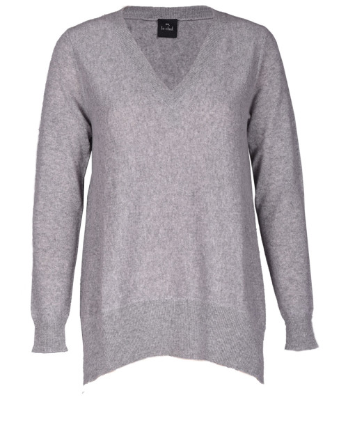 100% CASHMERE CARDIGAN dark grey