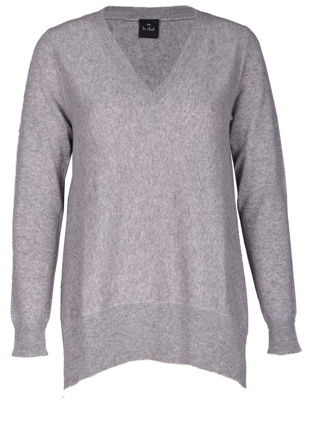 Pull 100% CACHEMIRE Gris chiné