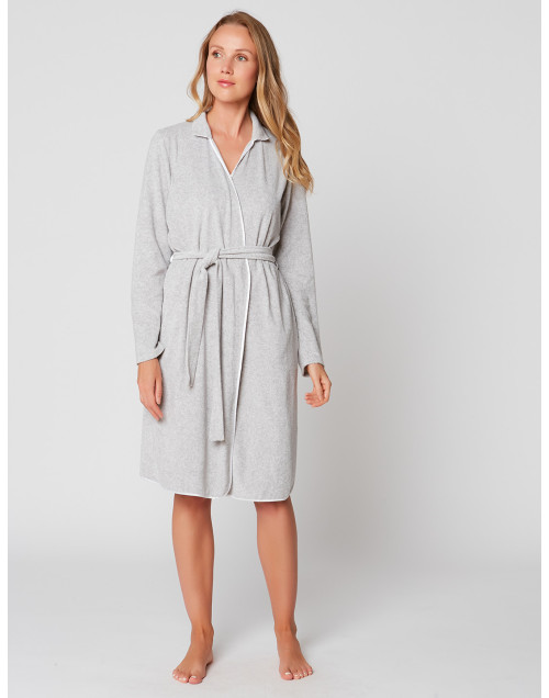 ESSENTIEL E61A terry cloth wrap-over dressing gown