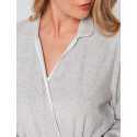 ESSENTIEL E61A terry cloth wrap-over dressing gown