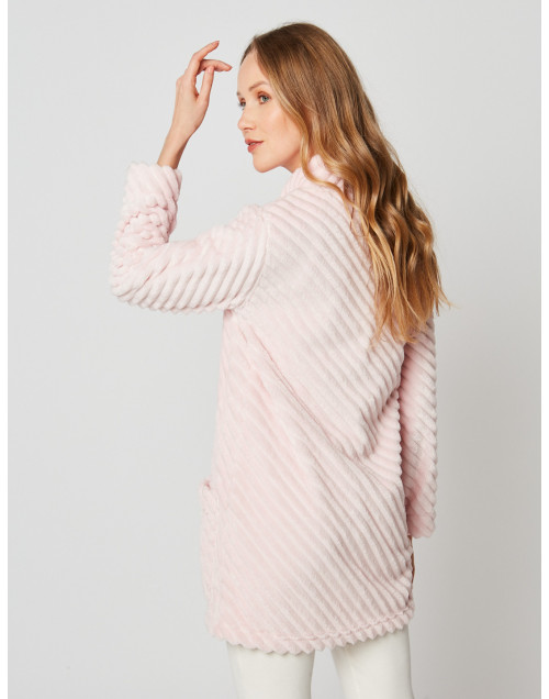 Veste homewear en fourrure ESSENTIEL H75A Bois de rose