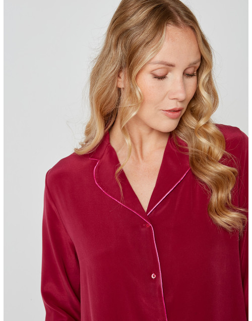 Silk pyjamas 206 Grape