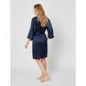 Silk kimono 260 Navy Blue