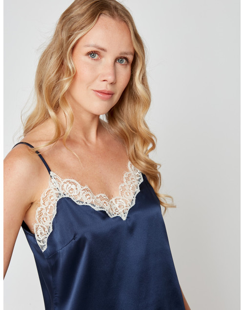 Silk camisole 230 Navy Blue