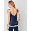 Silk camisole 230 Navy Blue