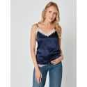 Silk camisole 230 Navy Blue