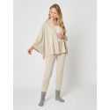 Poncho in camel - Lingerie le Chat