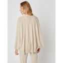 Poncho ouvert cachemire coloris camel  - Lingerie le Chat