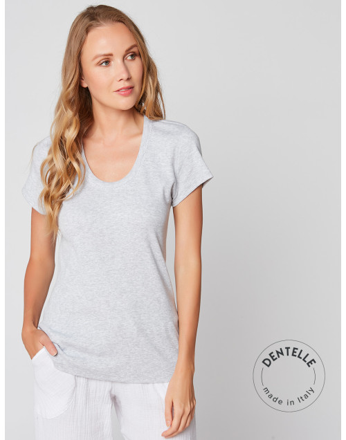 Tee-shirt • Essentiel E31A • Gris chiné