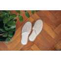 Eco-friendly slippers in natural