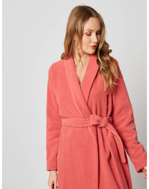 Brick red ESSENTIEL H62A bathrobe