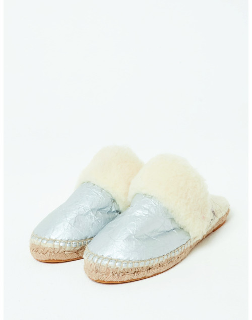 Wool mules ESSENTIEL H98A silver