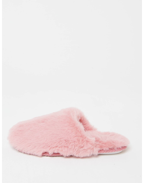 Fleece mules ESSENTIEL H97A pink