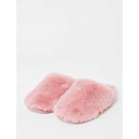 Fleece mules ESSENTIEL H97A pink | Lingerie le Chat