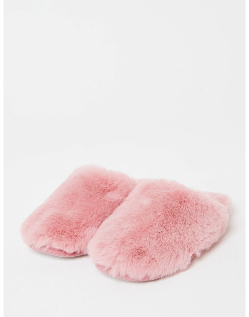 Fleece mules ESSENTIEL H97A pink | Lingerie le Chat