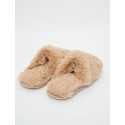 Fleece mules ESSENTIEL H97A nougat