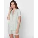 Short cotton pyjamas FANCY 500 in mint