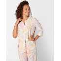 Cropped viscose pyjamas FANCY 506, multi-colour