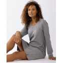 Cotton-modal nightshirt LES INTEMPORELLES A01 grey fleck