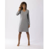 Cotton-modal nightshirt LES INTEMPORELLES A01 grey fleck