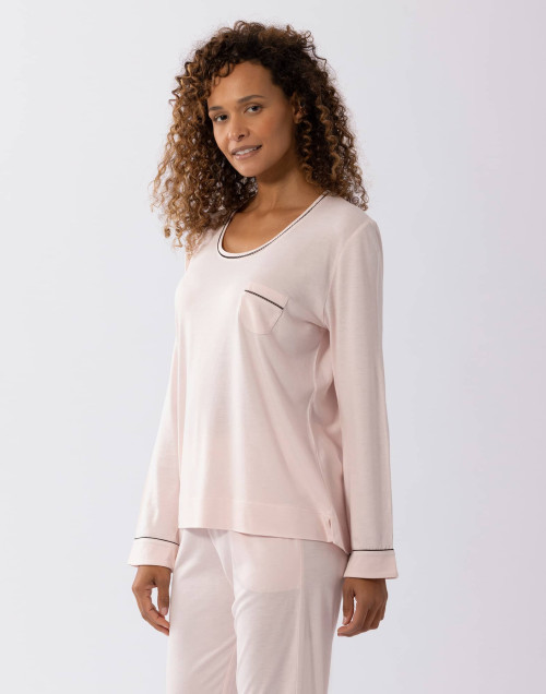 Pyjama en coton modal LES INTEMPORELLES A02 bois de rose