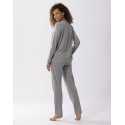 Cotton-modal pyjamas LES INTEMPORELLES A02 grey fleck