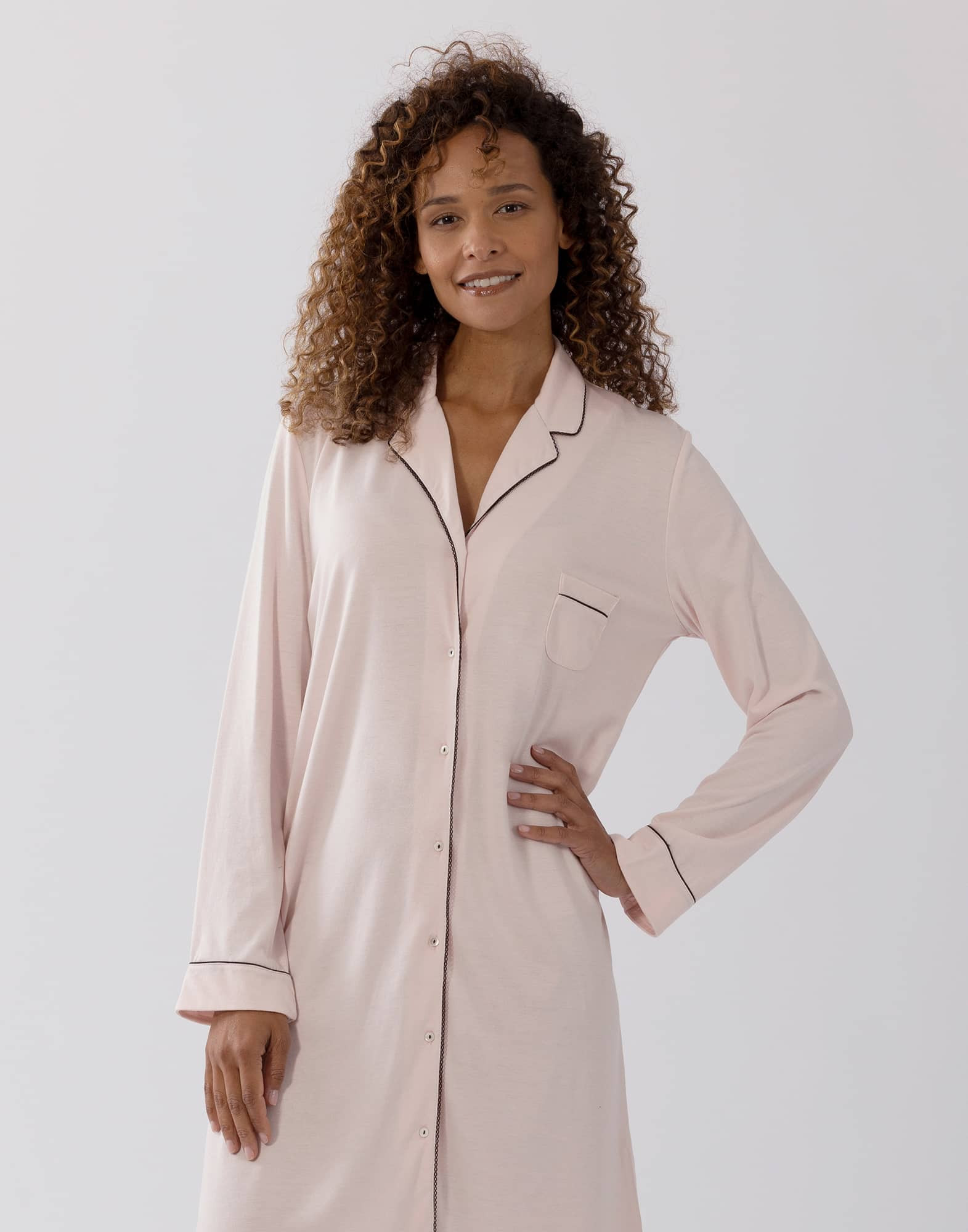 Cotton-modal pyjamas LES INTEMPORELLES A02 grey fleck