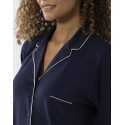 Cotton-modal nightshirt LES INTEMPORELLES A05 navy blue