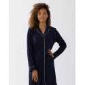 Cotton-modal nightshirt LES INTEMPORELLES A05 navy blue