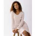 Chemise de nuit en coton modal LES INTEMPORELLES A01 bois de rose