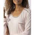 Chemise de nuit en coton modal LES INTEMPORELLES A01 bois de rose