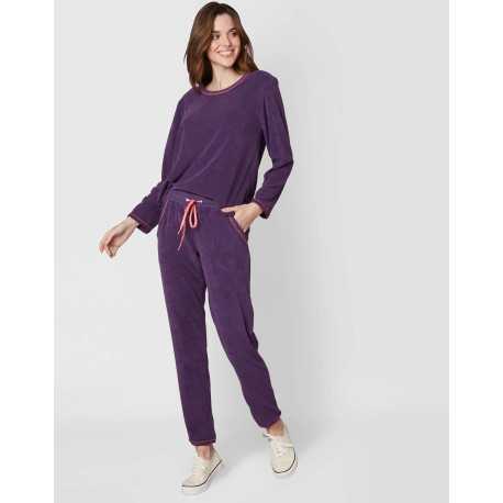 Terry-cloth tracksuit CASSANDRE 502 blueberry