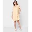 Kaftan in cotton modal CASSANDRE 541 honey