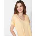 Kaftan in cotton modal CASSANDRE 541 honey