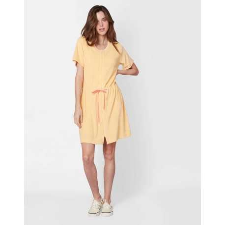 Zip-front terry-cloth dress CASSANDRE 543 honey