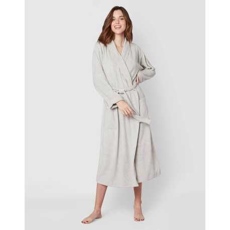 Terry-cloth bathrobe CASSANDRE 560 grey