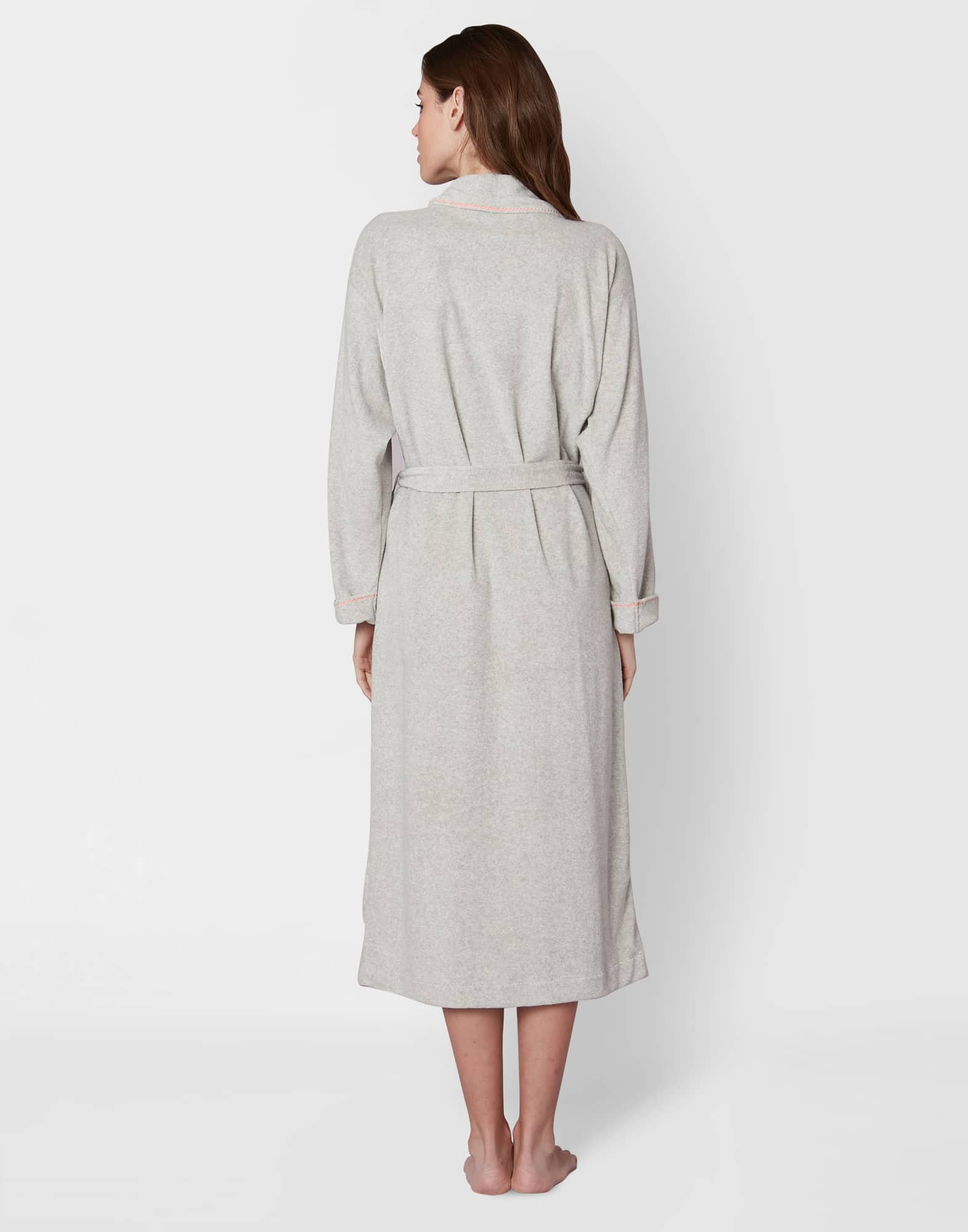 Grey terry discount towelling dressing gown