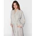 Terry-cloth bathrobe CASSANDRE 560 grey