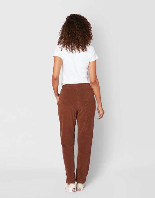 Pantalon en bouclette éponge CASSANDRE 580 choco