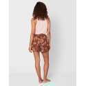 Pyjama short imprimé coton modal et viscose CASAMANCE 500 choco/rose