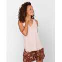 Pyjama short imprimé coton modal et viscose CASAMANCE 500 choco/rose