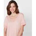 Pyjama pantacourt en coton modal CASAMANCE 502 rose