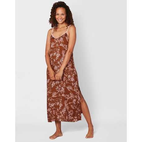 Nuisette imprimée en viscose CASAMANCE 513 choco/rose