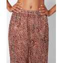 Cropped, patterned trousers in KALAHARI 580 caramel