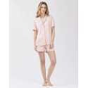 Short cotton pyjamas FANCY 500 in rose