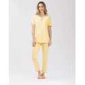 Pyjama pantacourt en coton-modal FANCY 512 miel