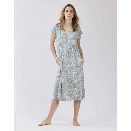 Patterned dress in viscose-elastane COACHELLA 540 bamboo