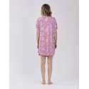 Patterned nightdress in viscose-elastane COACHELLA 501 blackcurrant